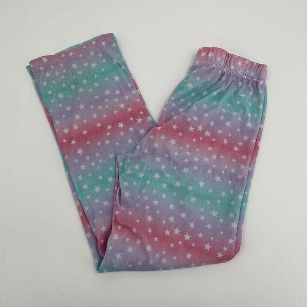 Max & Olivia Girls Pajama Pants Pink Blue Ombre Tiny Star Print Pull On 14/16 XL